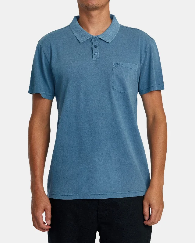 PTC Pigment Polo Shirt - Cool Blue