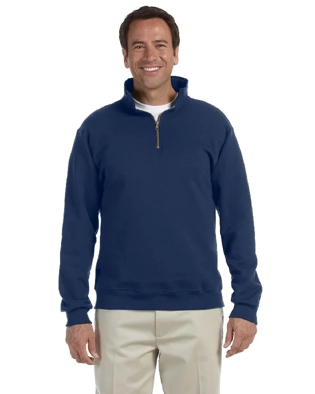 Jerzees SuperSweats 1/4 Zip Pullover Sweatshirt | J Navy