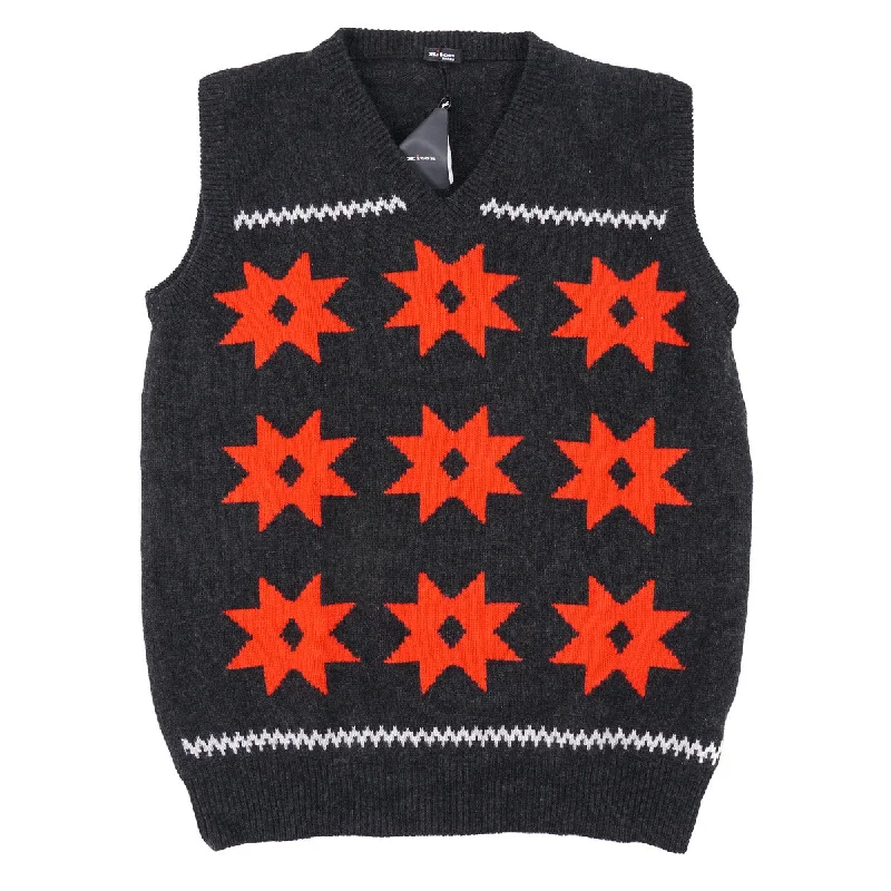 Kiton Patterned Cashmere Sweater Vest