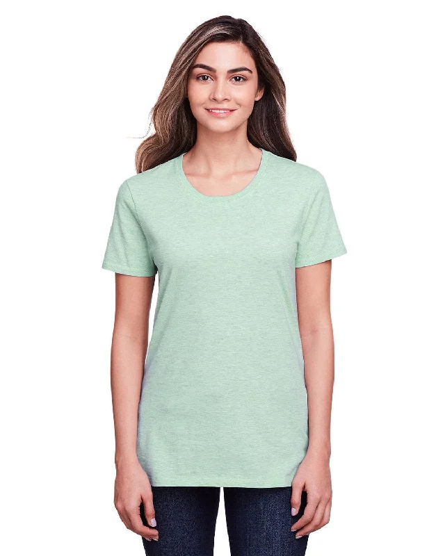 Fruit of the Loom Ladies ICONIC T-Shirt | Mint To Be Hthr