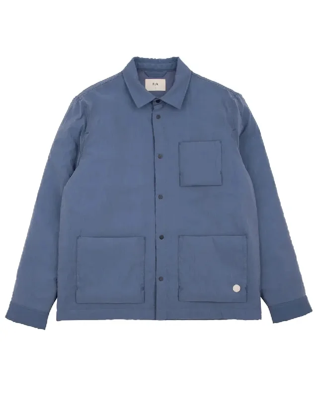 Wadded Assembly Jacket- Soft Blue