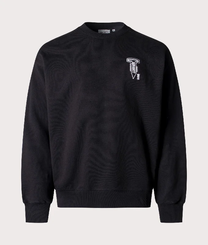 Oversized Cross Screw Sweatshirt