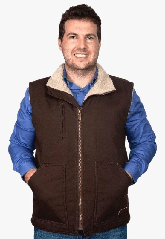 Just Country Mens Diamantina Sherpa Vest