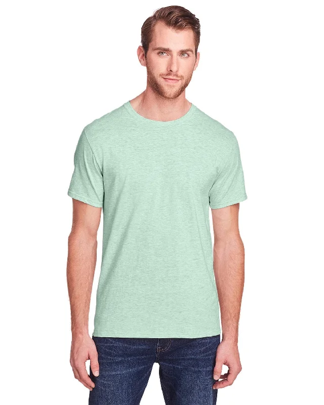 Fruit of the Loom Adult ICONIC T-Shirt | Mint To Be Hthr