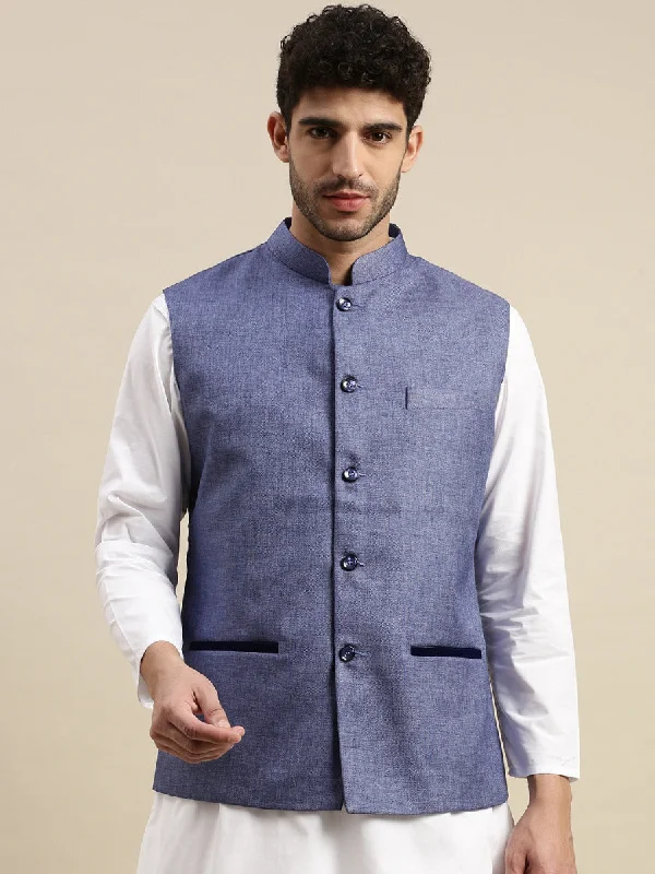 Men Nehru Jacket Blue DB2