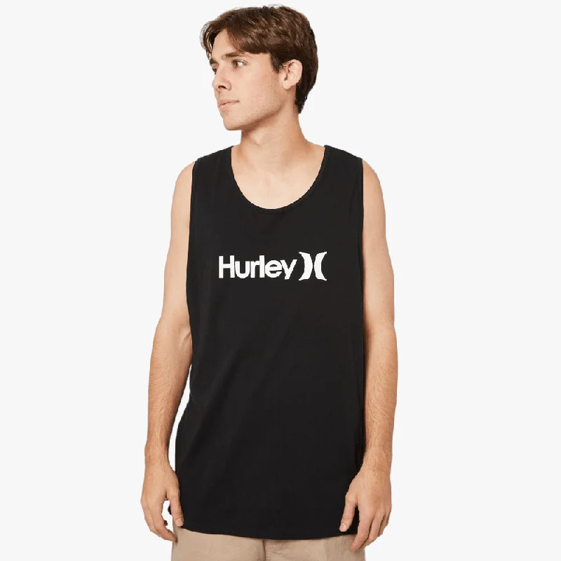 Hurley Mens Evd Wash Oao Sloid Singlet Vest H010 Black