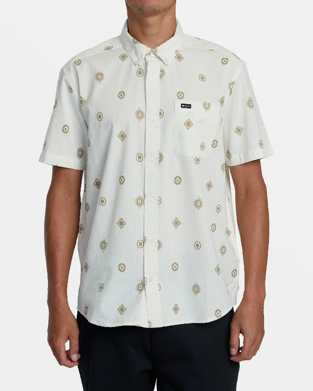 Endless Seersucker Short Sleeve Shirt - Latte