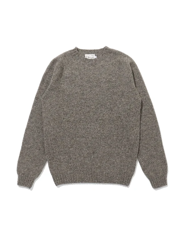 Shetland Crew Neck -OYSTER-