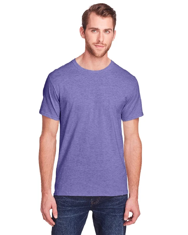 Fruit of the Loom Adult ICONIC T-Shirt | Retro Hth Purple