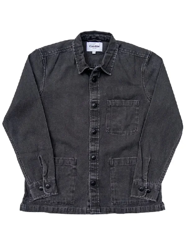 Duck Dye Overshirt- Black