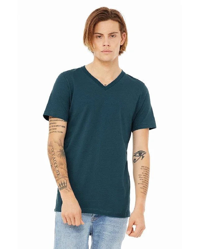 Bella+Canvas Unisex V-Neck T-Shirt | Deep Teal