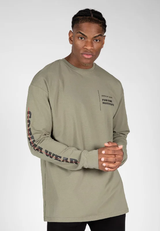 Boise Oversized Long Sleeve - Army Green