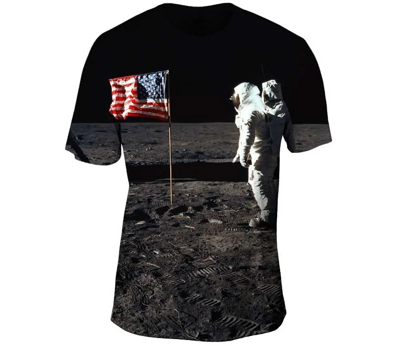 Buzz Aldrin and the U.S. Flag on the Moon