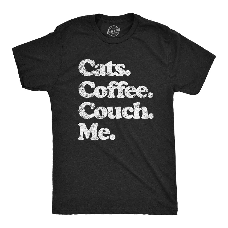 Cats Coffee Couch Me Men's T Shirt