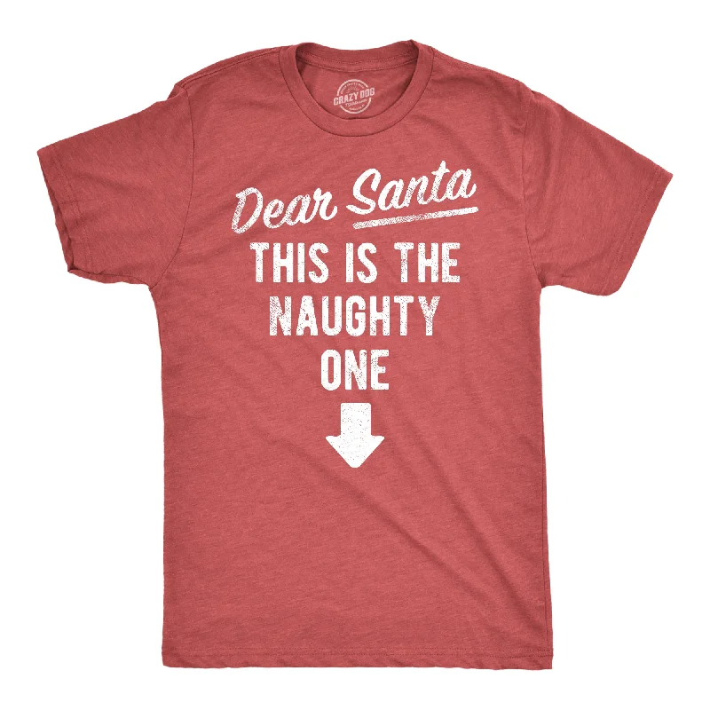 Dear Santa This Is The Naughty One Men's T Shirt