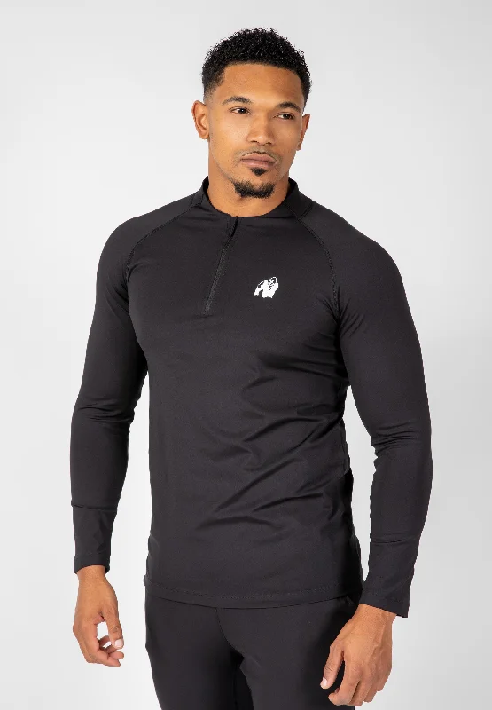 Hamilton Hybrid Long Sleeve - Black - Slim Fit