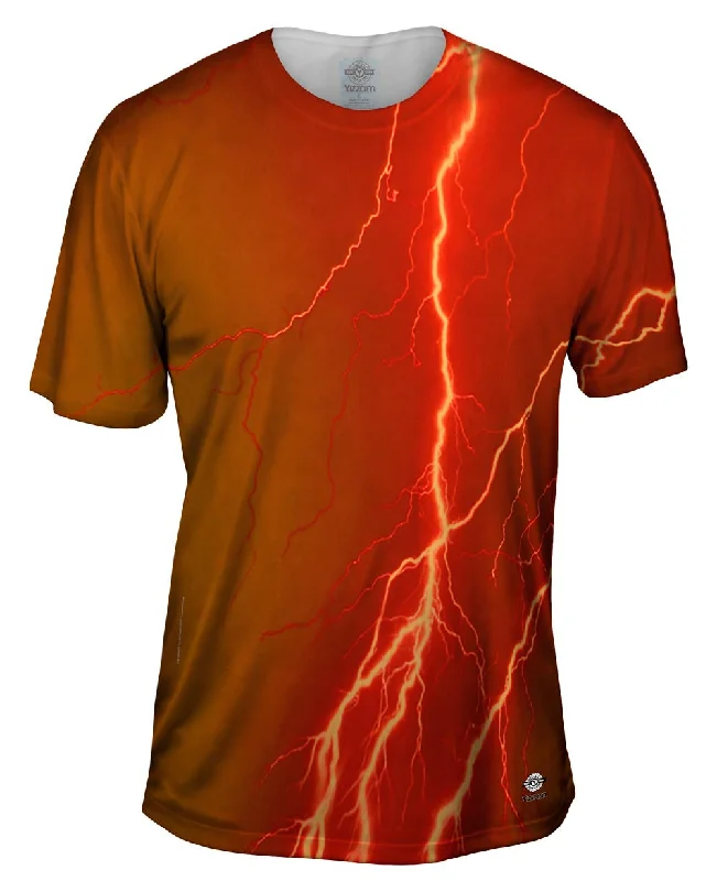 Lightning Storm Orange Brown