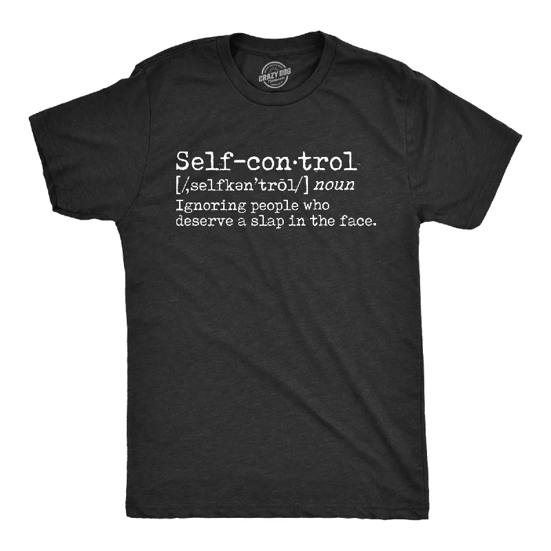 Self Control Definition Men's T Shirt