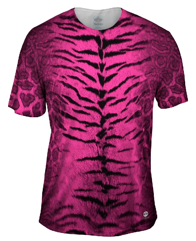 Tiger Leopard Skin Hot Pink